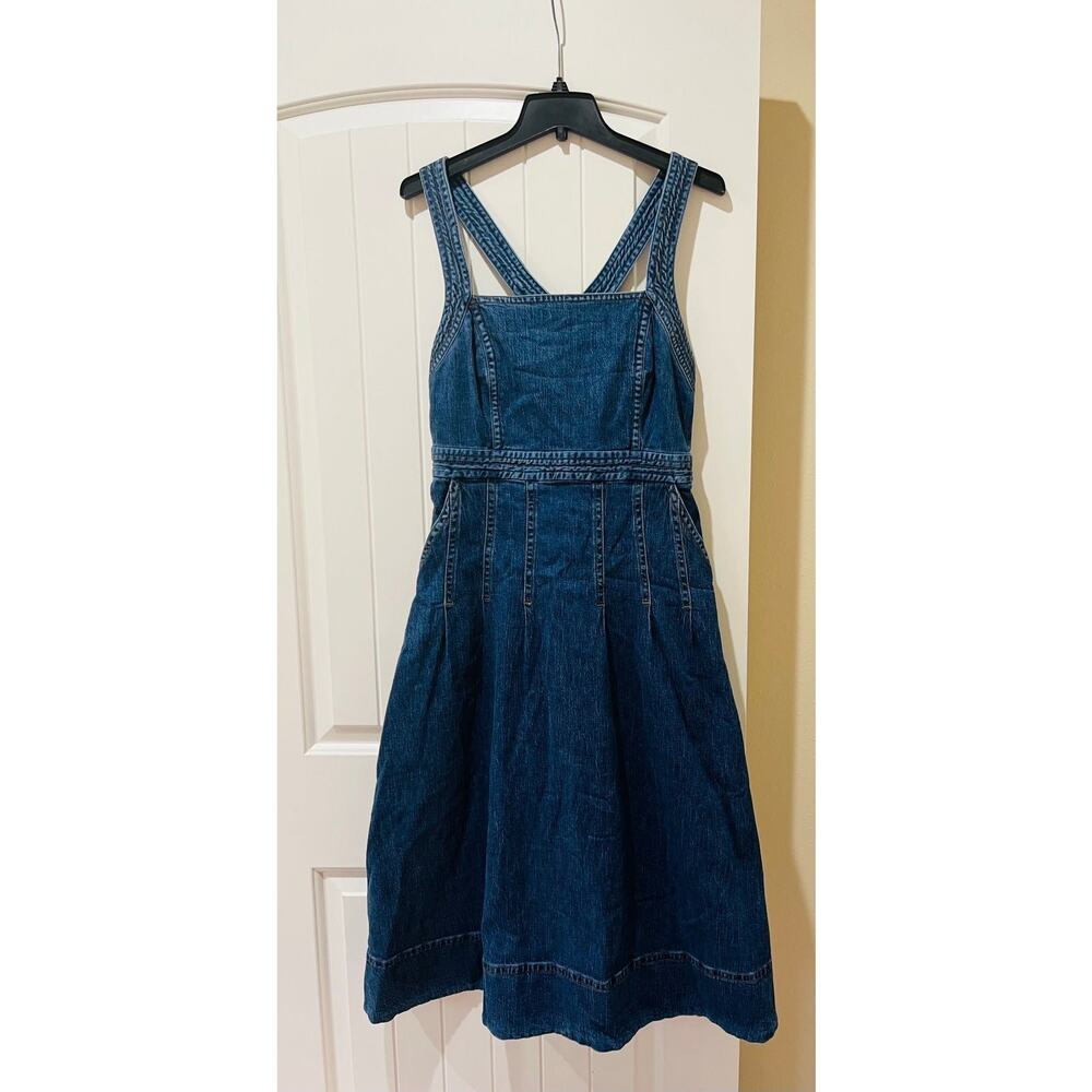 NWT❤️Pilcro Denim Midi Dress sz12 - Picture 2 of 9